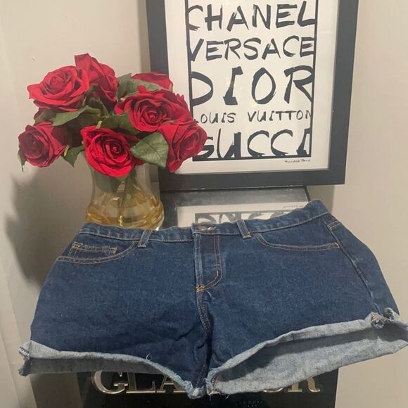 Ladies AMERICAN APPAREL DENIM SHORTS - Picture 1 of 5